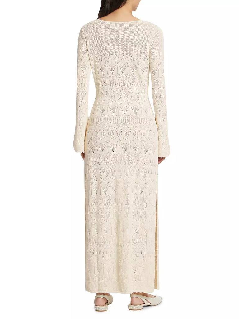 FIGUE Amanda Pointelle-Knit Dress 5