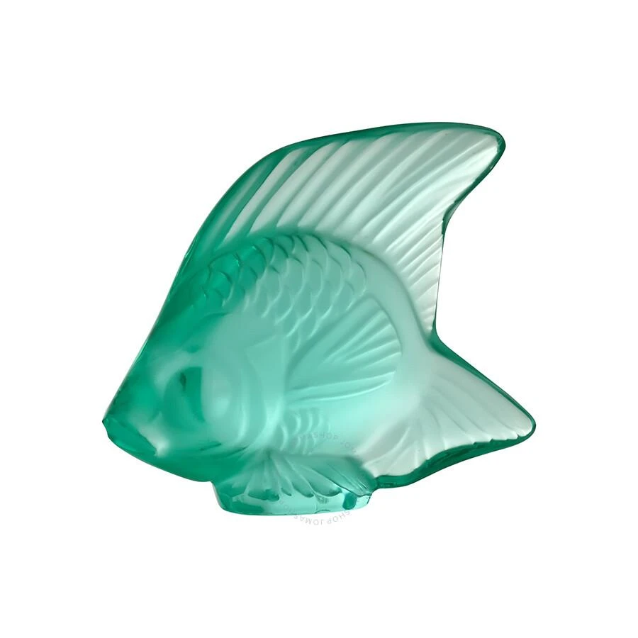 Lalique Crystal Mint Green Fish Figurine 3001900 2