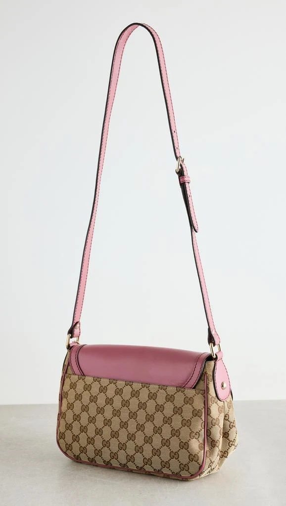 Shopbop Archive Gucci Buckle Flap Shoulder Bag, GG Canvas 3