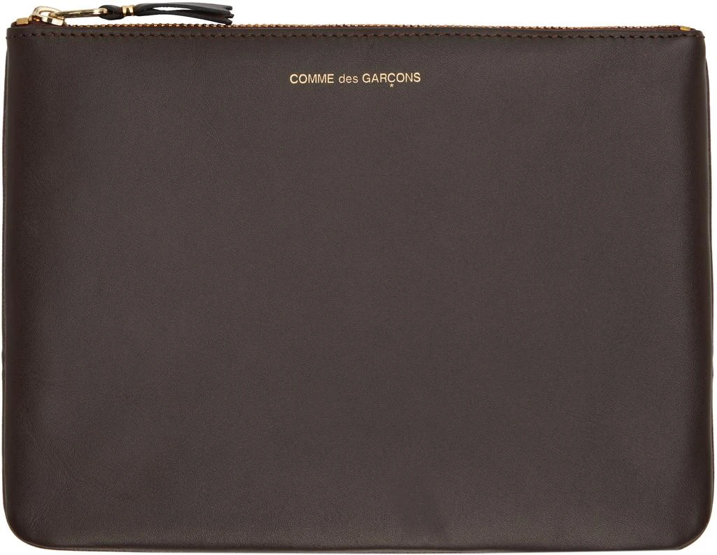 COMME des GARÇONS WALLETS Brown Classic Group Pouch