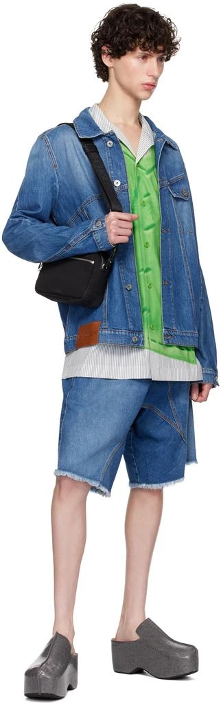 JW Anderson Blue Asymmetrical Denim Jacket 4