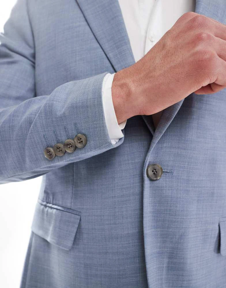 River Island River Island skinny suit jacket in light blue 5