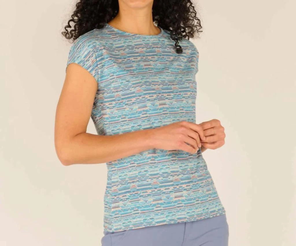 Sherpa Adventure Gear Neha Tee In Haze Tribal Geo