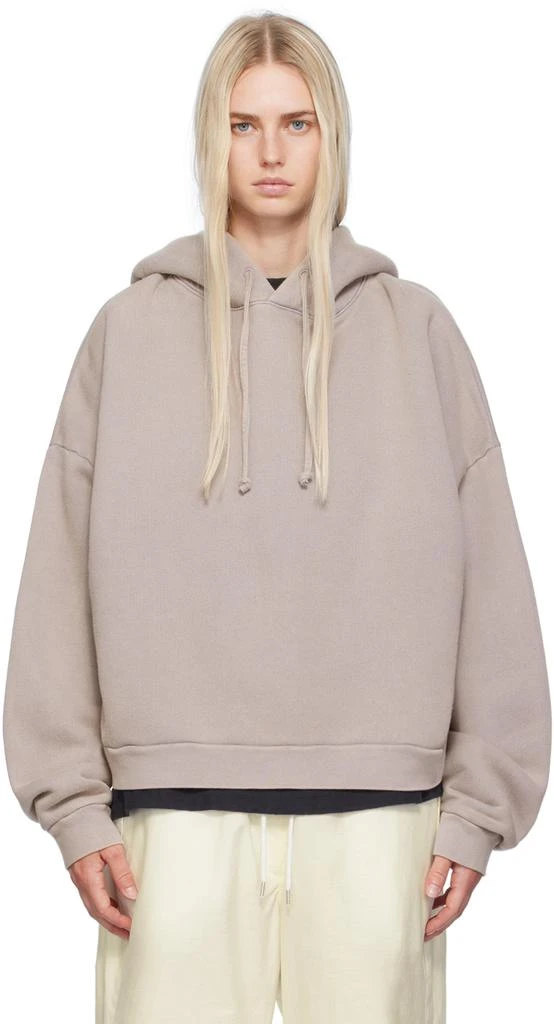 Acne Studios Gray Garment-Dyed Hoodie 1