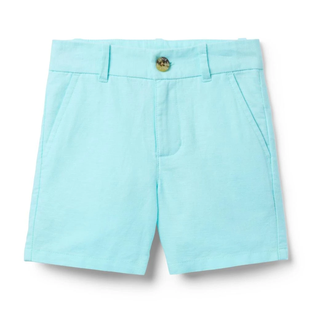 Janie and Jack Boys Linen Flat Front Short (Toddler/Little Kid/Big Kid) 1