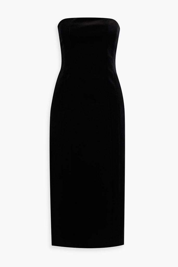 A.L.C. Elizabeth strapless velvet midi dress