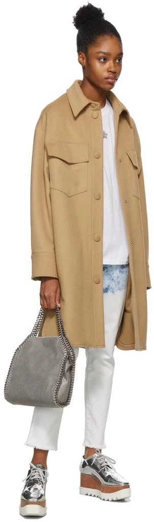 Stella McCartney Silver Elyse Stars Platform Lace-Ups 6
