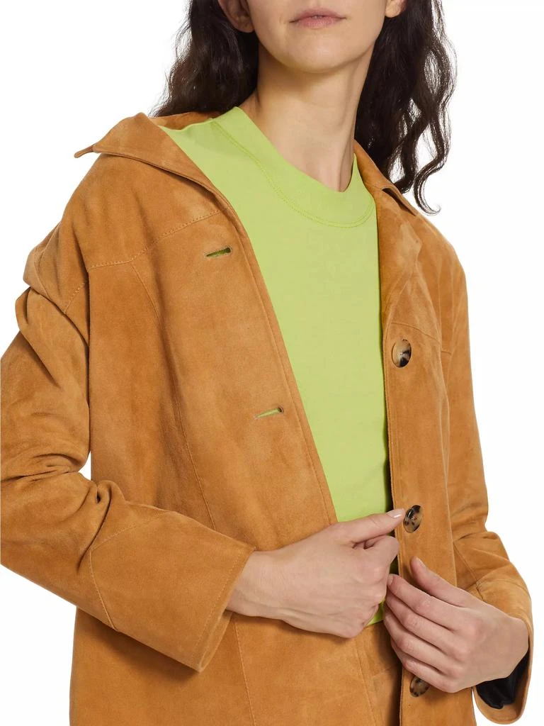 Rosetta Getty Suede Shirt Jacket 6