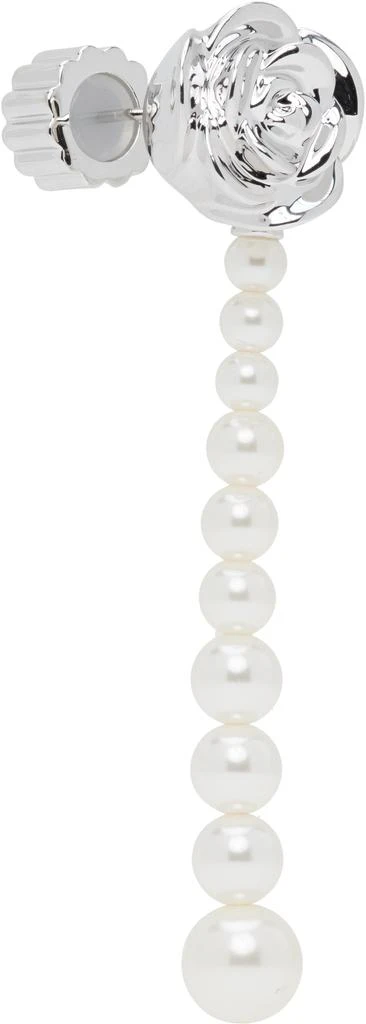 Shushu/Tong YVMIN Edition Faux-Pearl Chain Rose Single Earring 2
