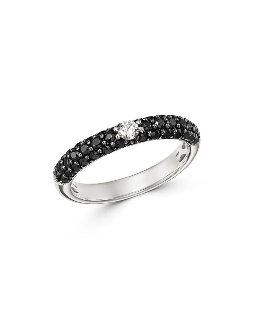 Bloomingdale
s Black
White Diamond Band in 14K White Gold 1