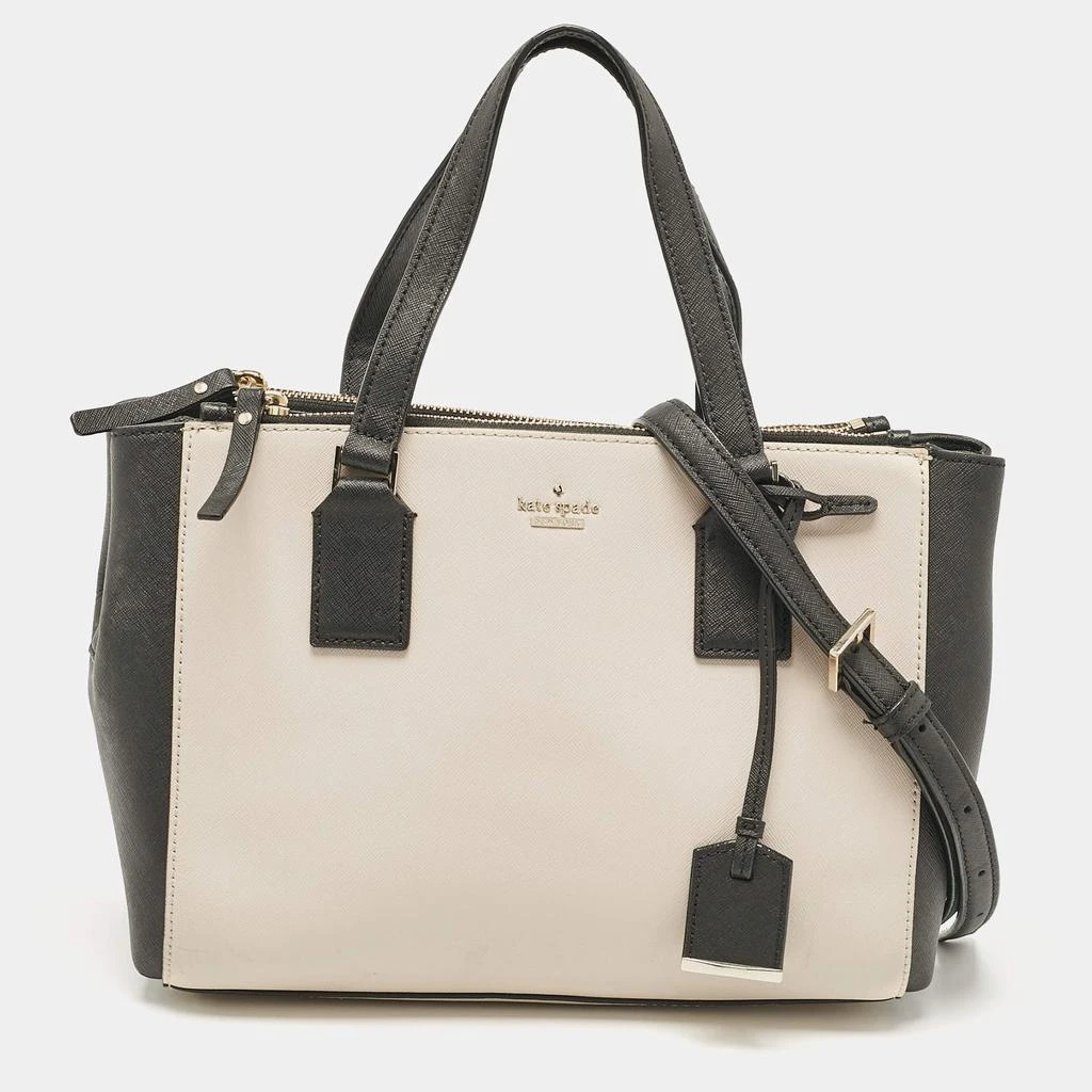 Kate Spade Kate Spade Black/Cream Leather Cameron Street Teegan Top Handle Bag 1