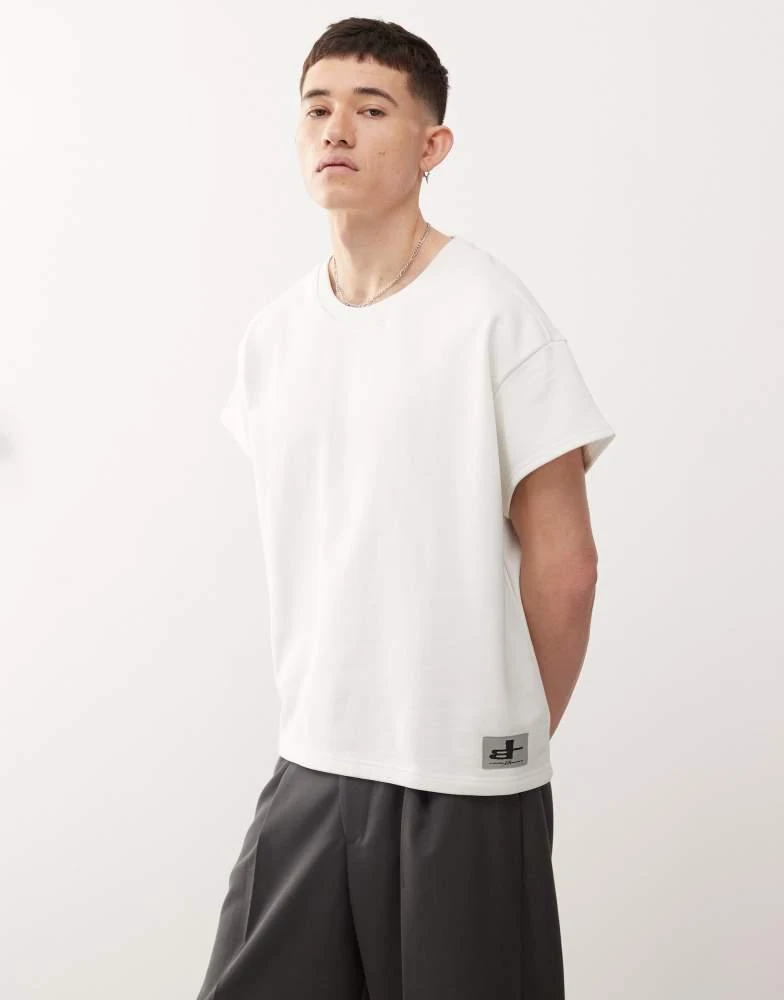 Cheap Monday Cheap Monday x Landon Barker boxy t-shirt with back print in white 4