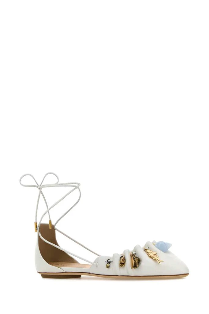 Chloé White Leather Sea Treasures Ballerinas 2
