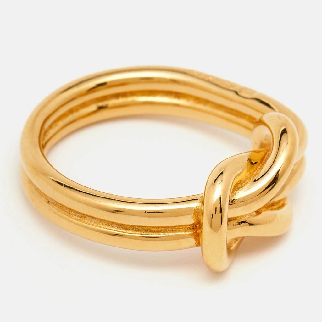 Hermes Hermes Gold Tone Scarf Ring 3