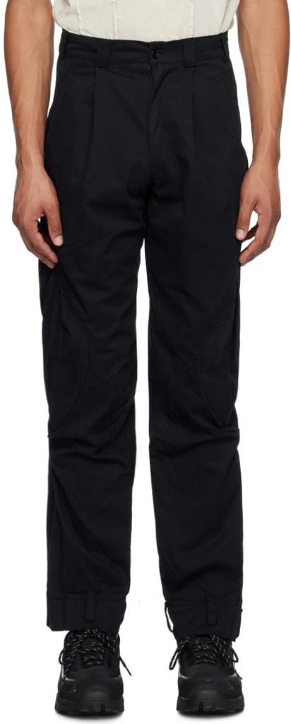 Hyein Seo Black Pleated Cargo Pants 1