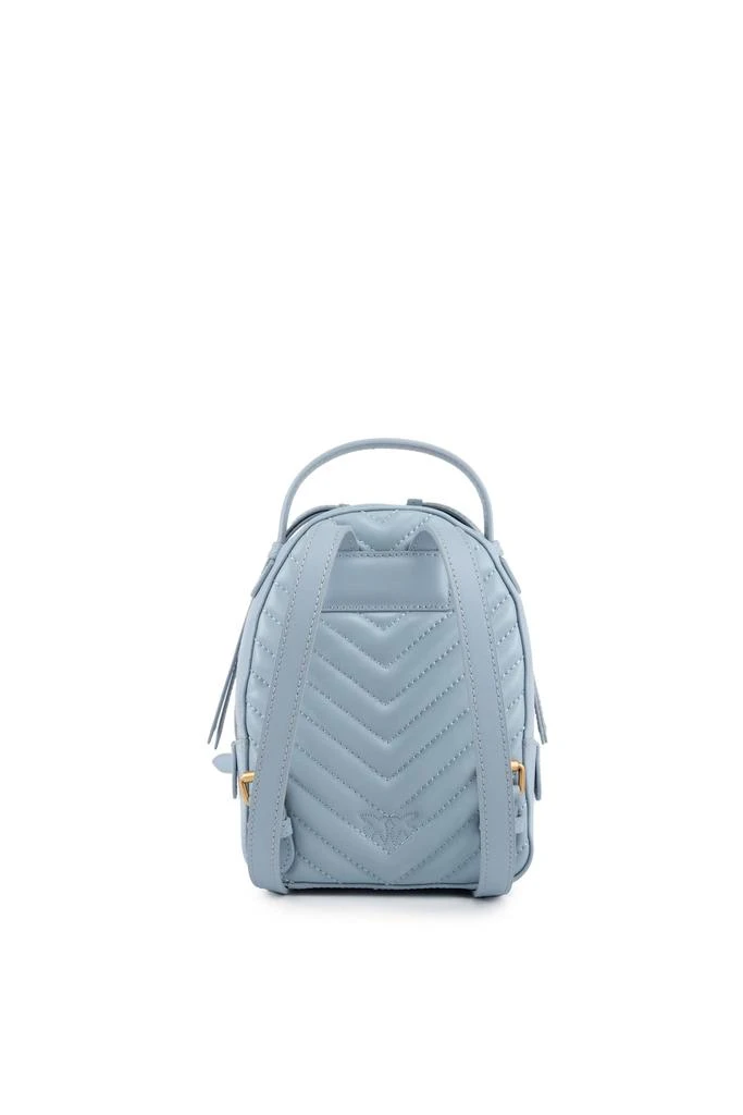 PINKO Love Bag Mini Backpack In Matelasse Leather 3