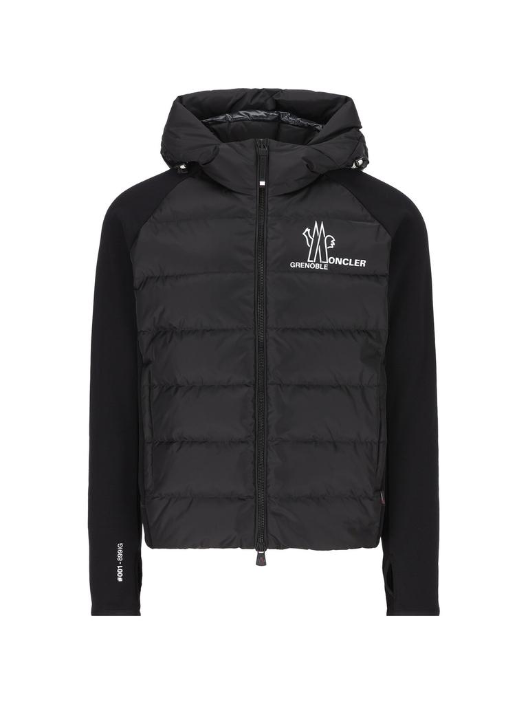 【送料&関税込】Moncler Grenoble Embroidered Wool Blend Tric Moncler Grenoble White Wool Blend Tricot Cardigan | italist