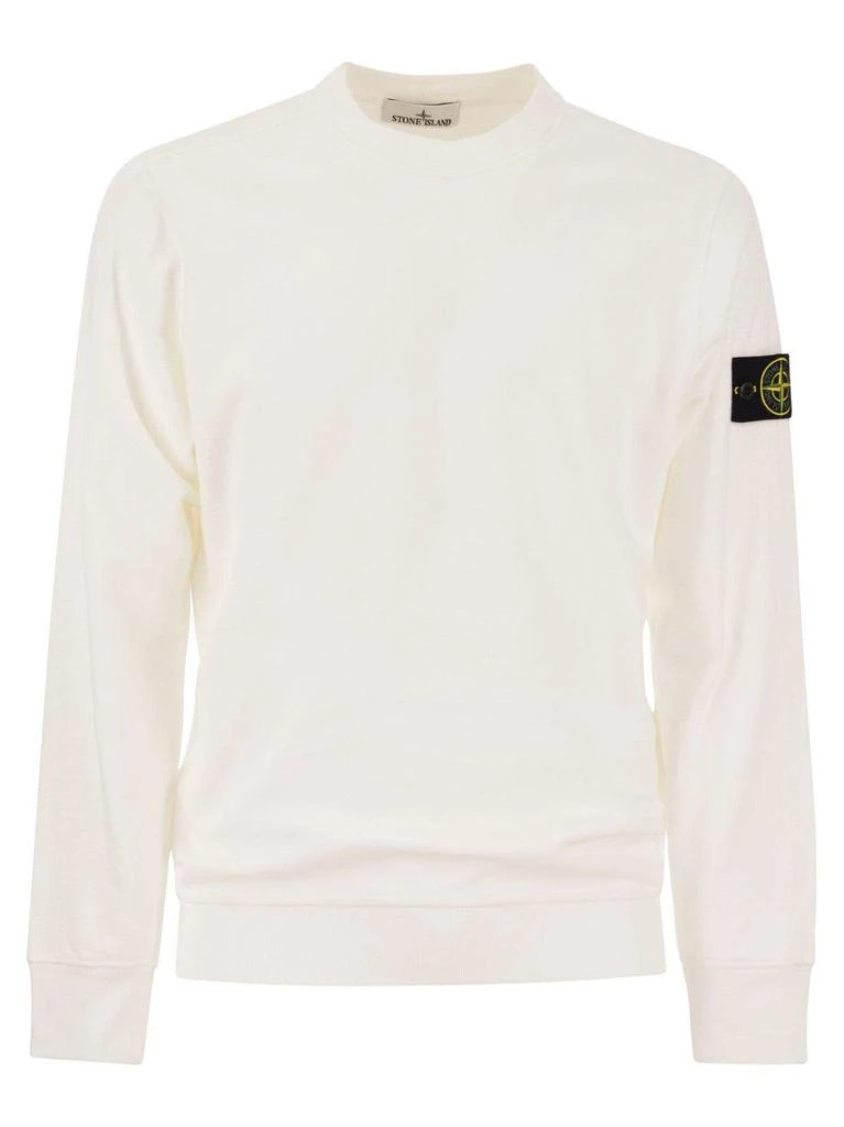 Stone Island Logo Patch Crewneck Sweatshirt 1