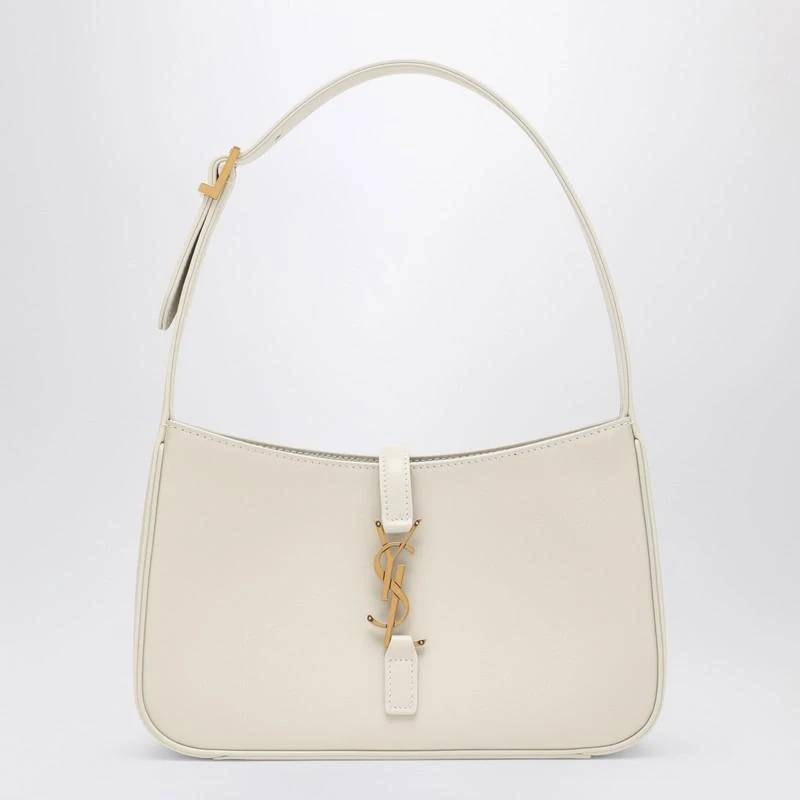 Yves Saint Laurent Cream-coloured leather monogram shoulder bag 1