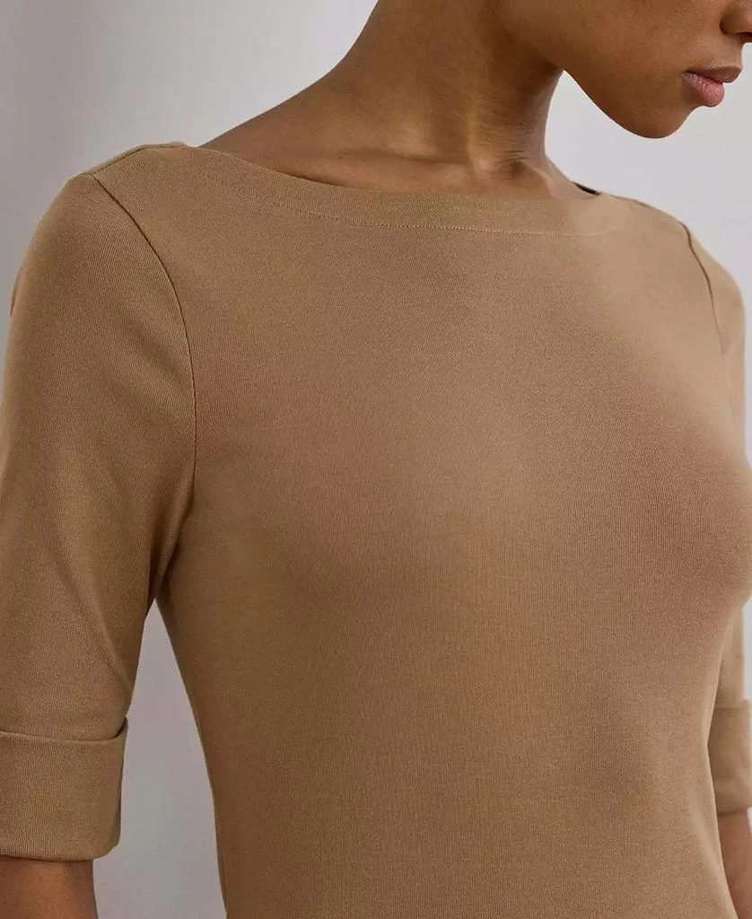 Ralph Lauren Stretch Cotton Boatneck T-Shirt 3