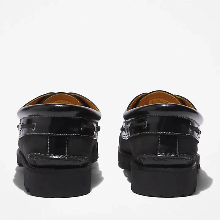 Timberland Timberland® 3-Eye Lug Handsewn Boat Shoe for Men in Black 5