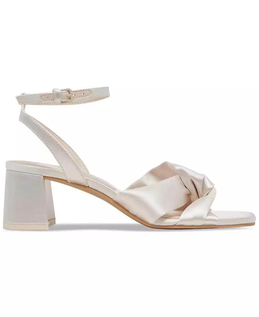 Dolce Vita Women's Brenna Satin Twist Two-Piece Block-Heel Sandals 2