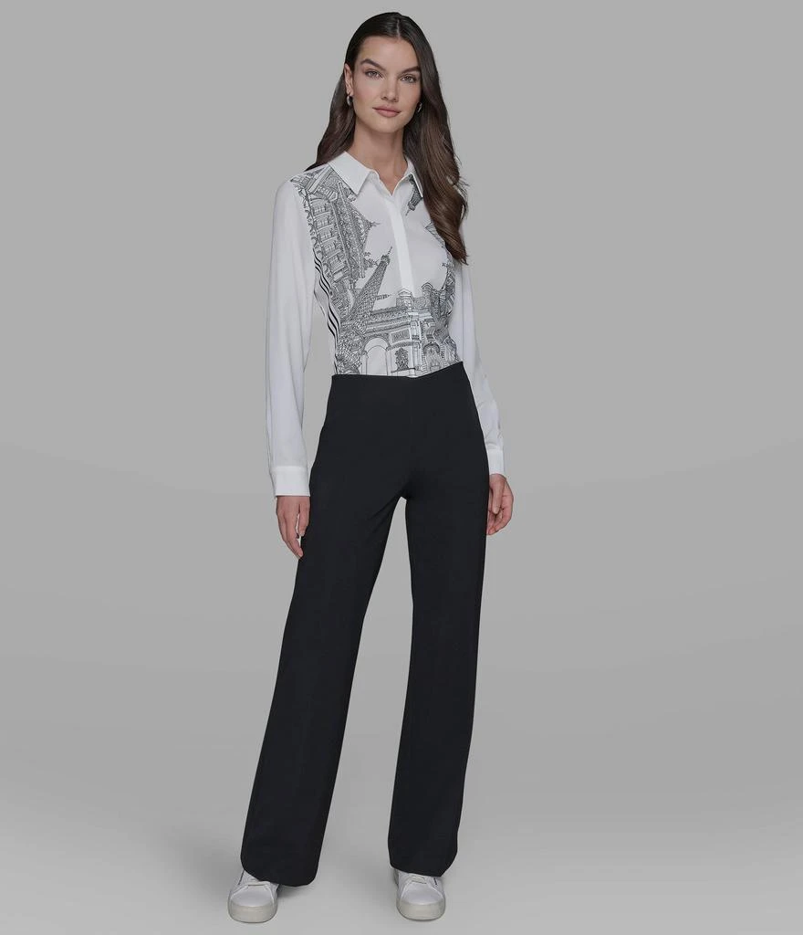Karl Lagerfeld Paris STRAIGHT LEG COMPRESSION PANT 4