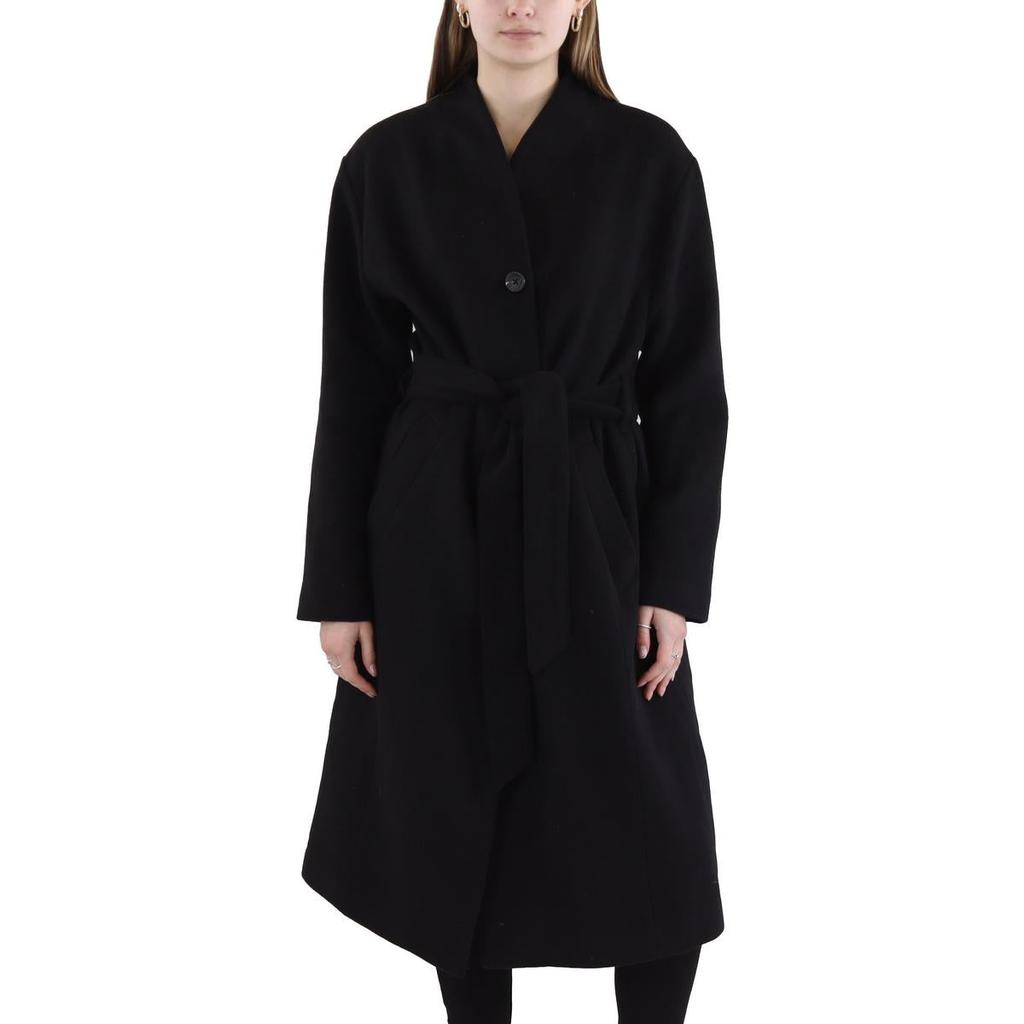 Avec Les Filles Womens Wool Blend Long Walker Coat