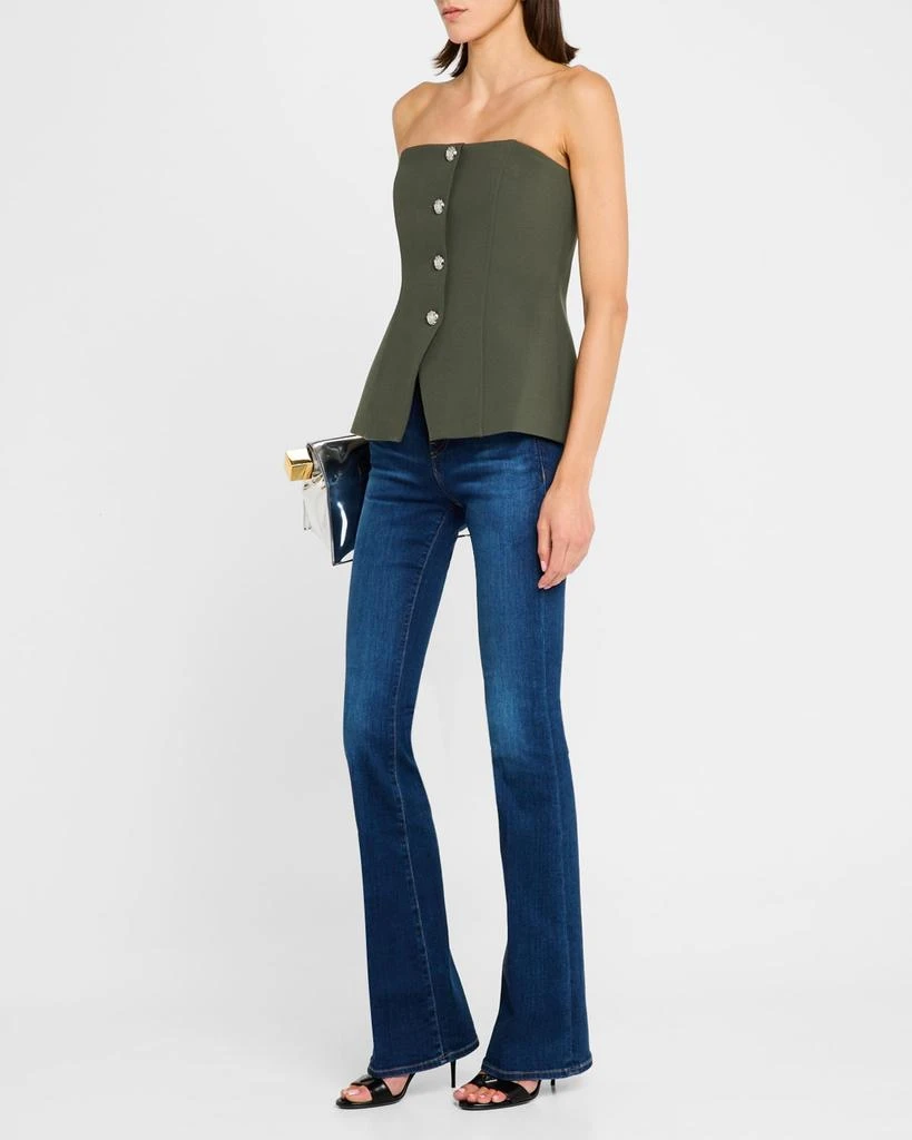 VERONICA BEARD Forman Strapless Fitted Top 2