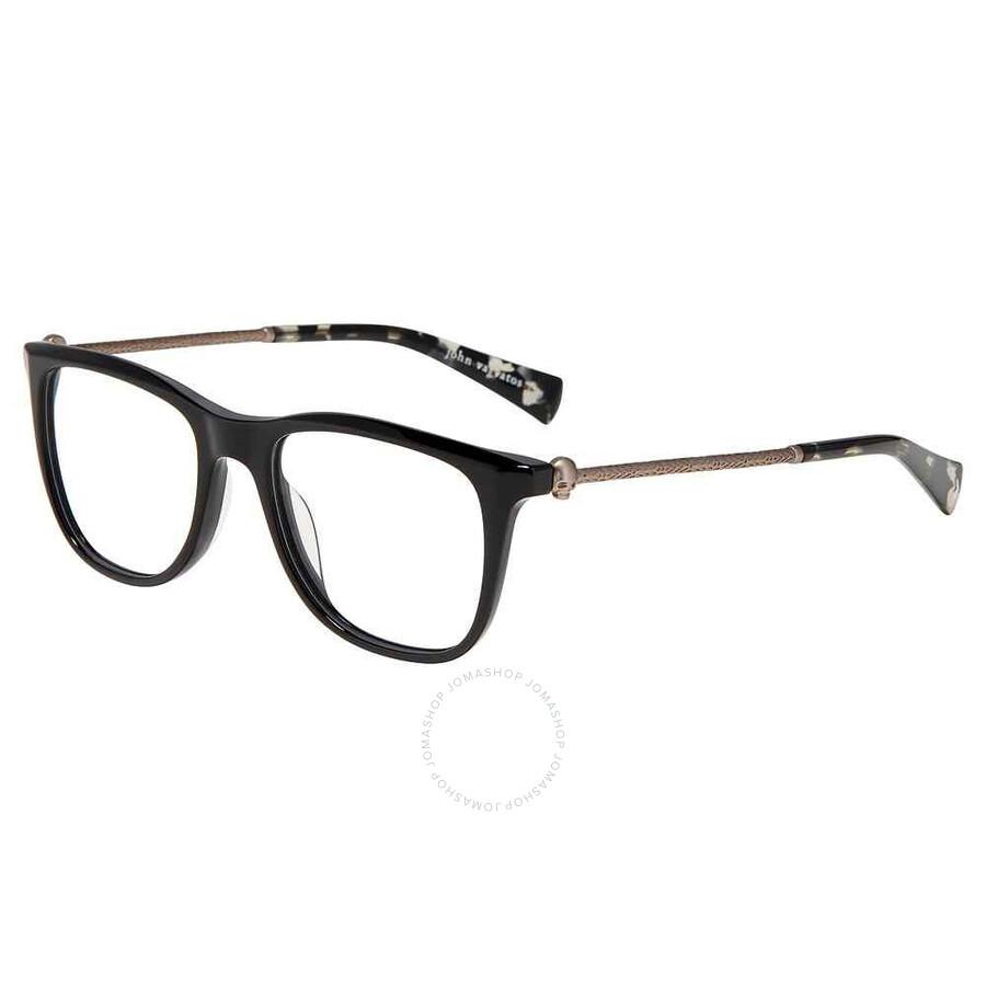 John Varvatos Demo Square Men's Eyeglasses V418 0BLA 52