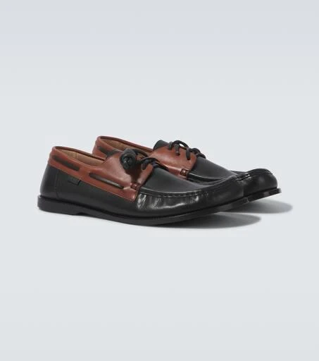 Loewe Campo leather boat shoes 4