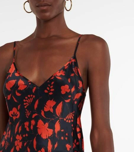 Lee Mathews Bella floral silk satin slip dress 4