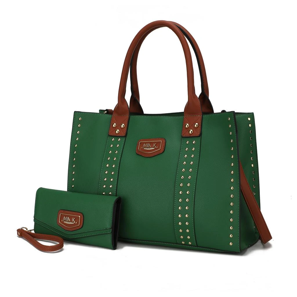 MKF Collection By Mia K. Davina Vegan Leather Women’s Tote Bag with wallet 7