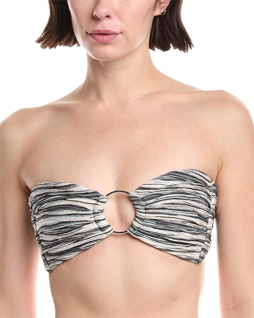 Montce Tori Ties Bandeau Bikini Top