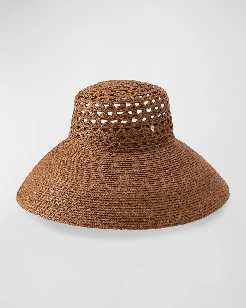 Helen Kaminski Lace Braid Raffia Structured Hat 1