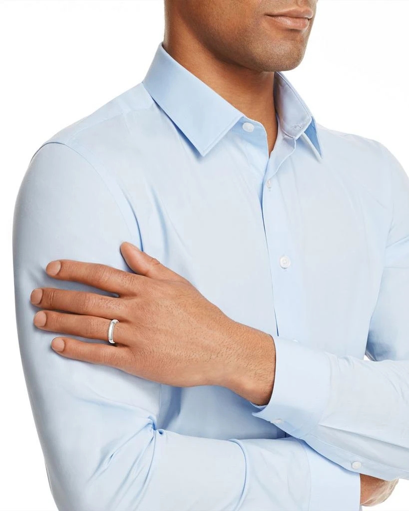 Bloomingdale
s Men
s 4mm Bevel Edge Comfort Fit Band in 14K White Gold 2