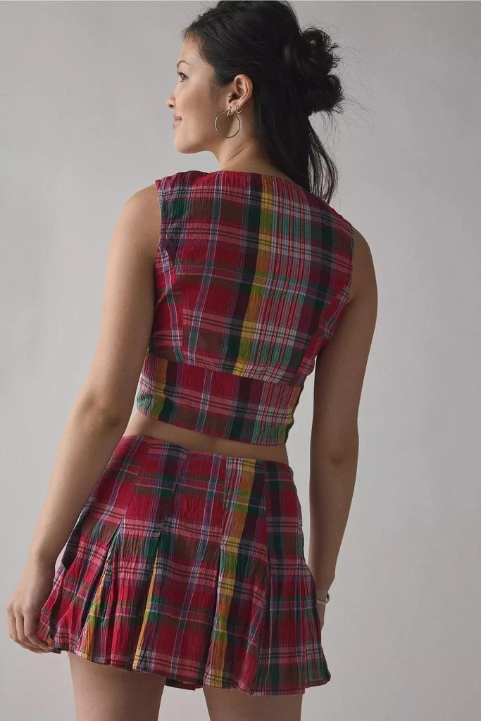 BDG BDG Picnic Plaid Vest Top & Mini Skort Set 5