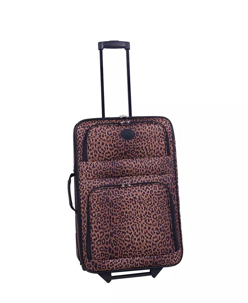 American Flyer Animal Print 5 Piece Spinner Luggage Set