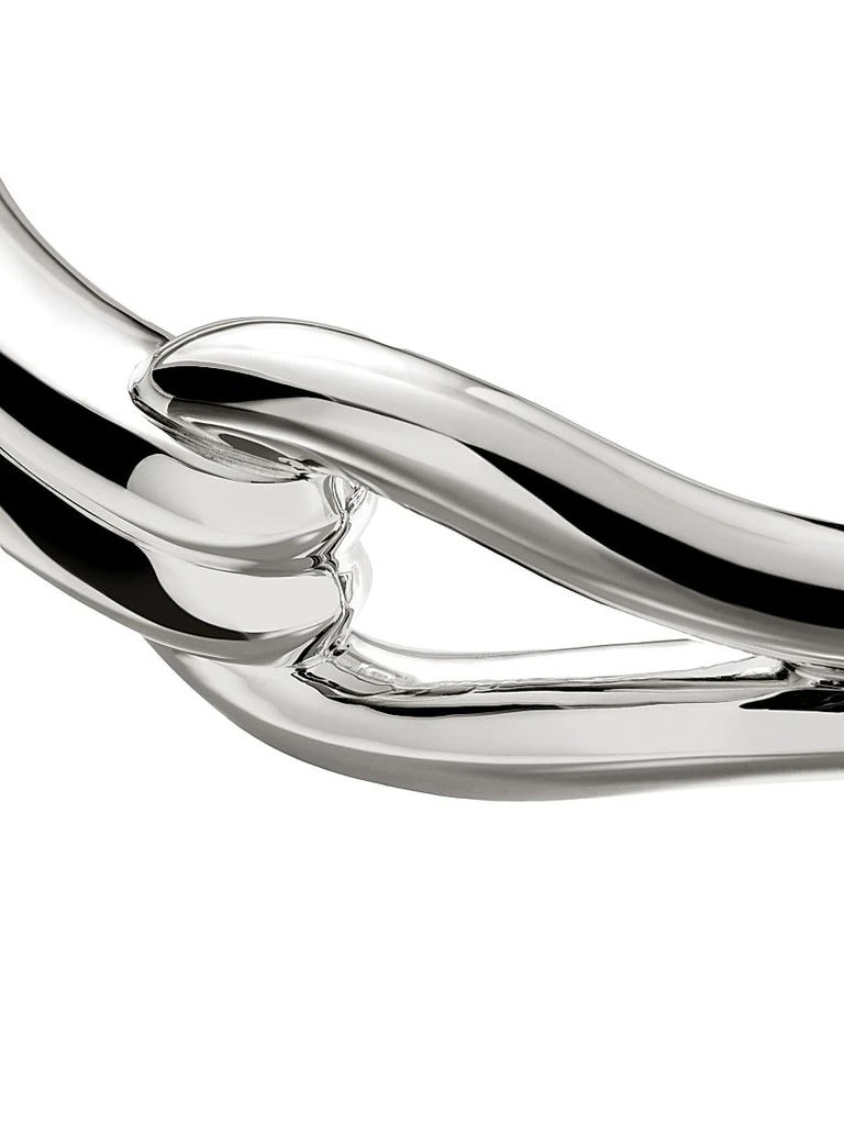John Hardy Surf Sterling Silver Hinged Bangle Bracelet 4