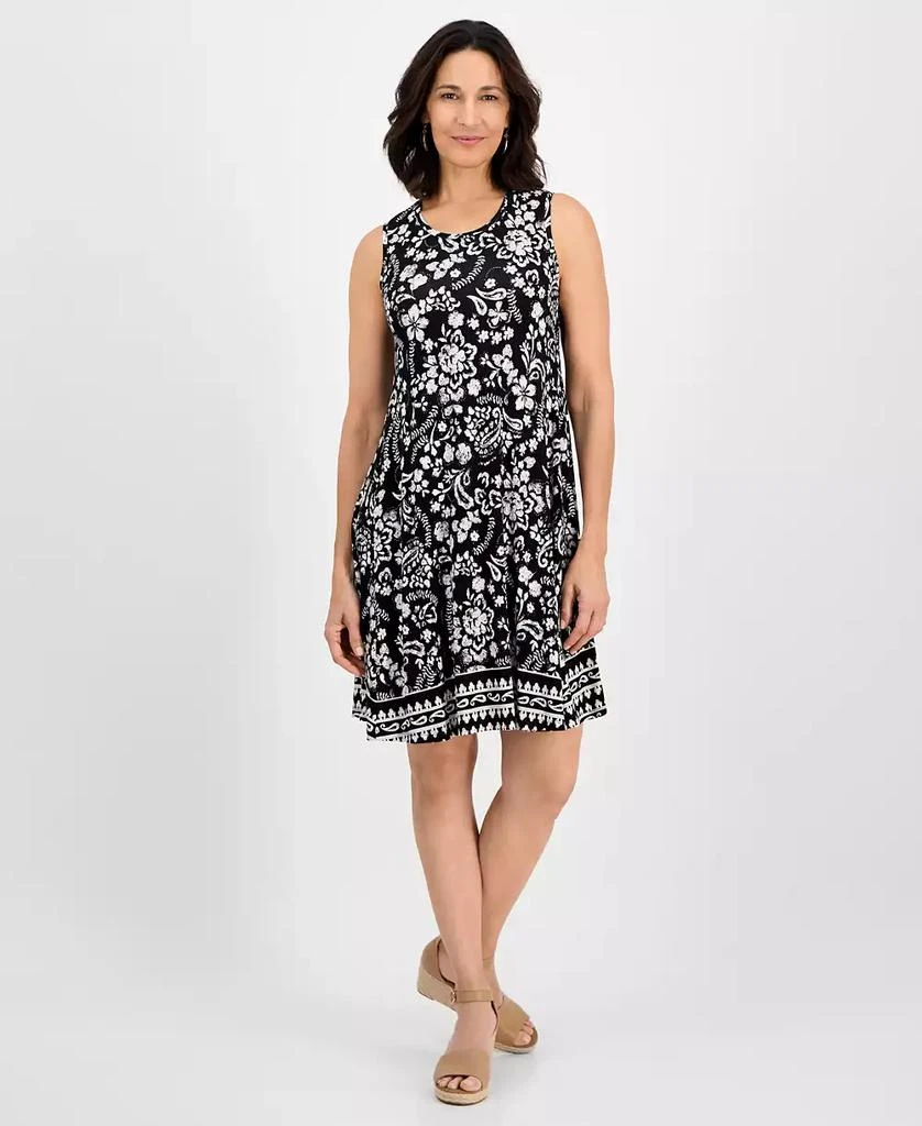 Style & Co Petite Printed Sleeveless Flip Flop Dress, Exclusively at Macy's  - Slippers - Free Shipping - BeyondStyle