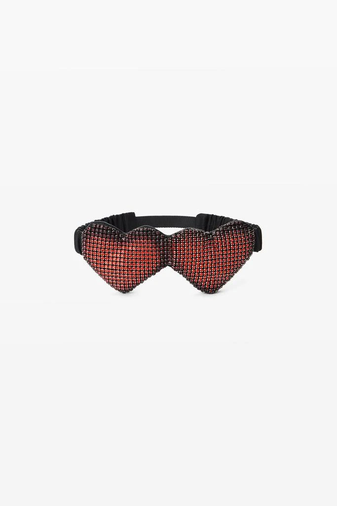 Alexander Wang Crystal Mesh Silk Heart Eye Mask 1