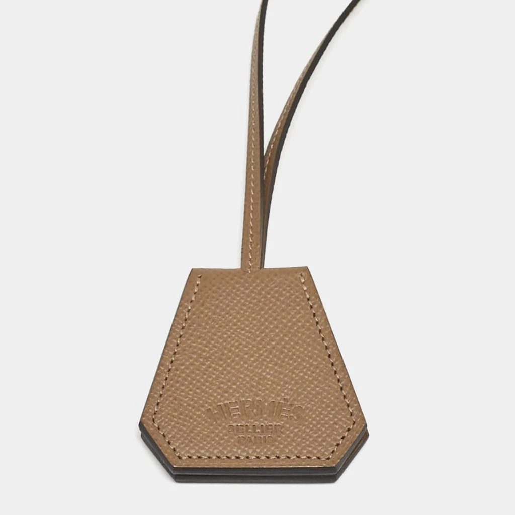 Hermes Hermes Marron Alezan Epsom Leather Capucine Hat Clip 3