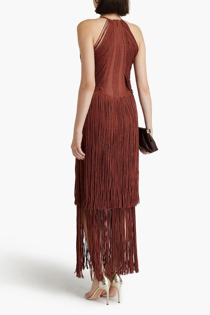 Herve Leger Fringed bandage gown 3