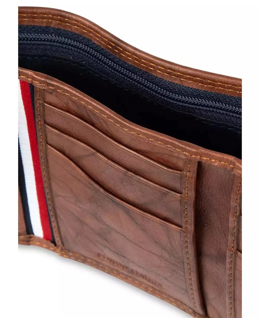 Tommy Hilfiger Men
s Ribbon Striped Trifold Wallet 5