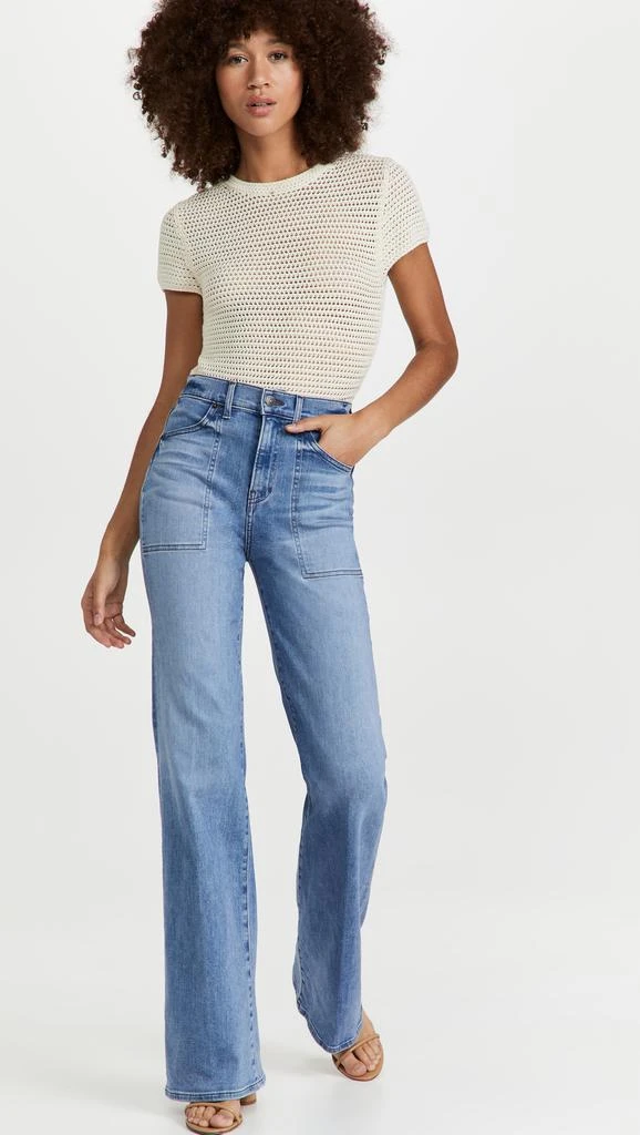 VERONICA BEARD Crosbie Wide Leg Jeans 4