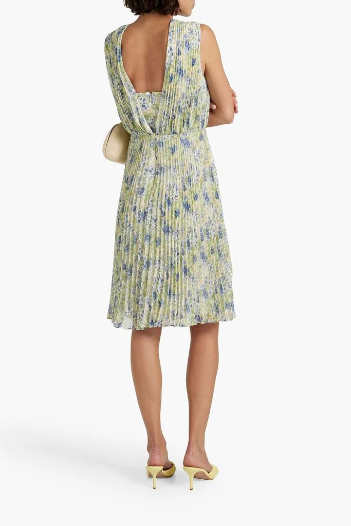 MIKAEL AGHAL Floral-print plissé-chiffon dress 3