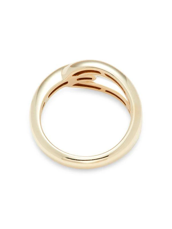 Saks Fifth Avenue 14K Yellow Gold Interlock Ring 3