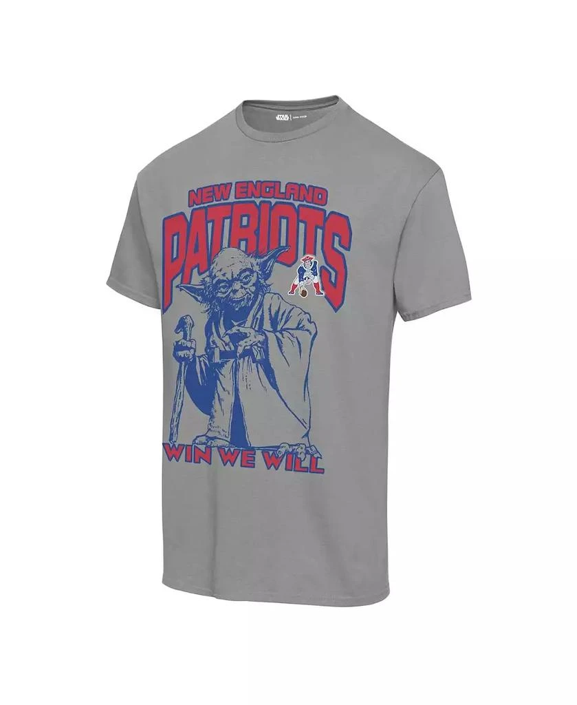 Junk Food Men's and Women's Graphite New England Patriots Disney Star Wars Yoda Win We Will T-shirt 3