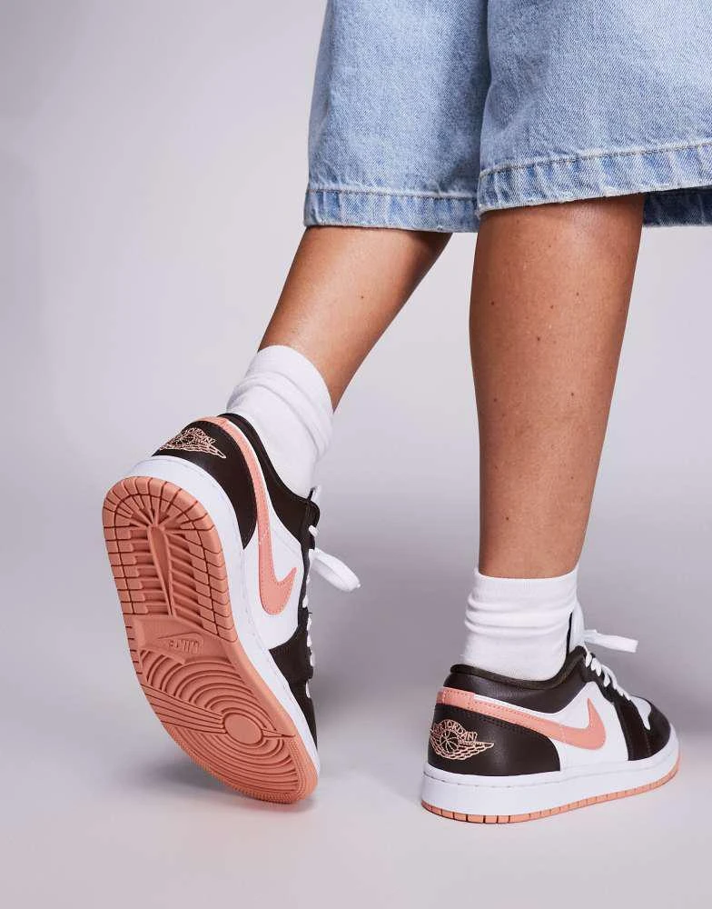 Jordan Nike Air Jordan 1 Low trainers in brown and pink 3