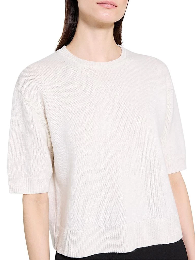 Theory Cashmere Knit Crop T-Shirt 6